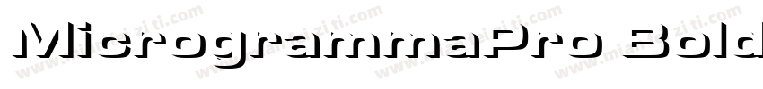 MicrogrammaPro BoldExtended字体转换